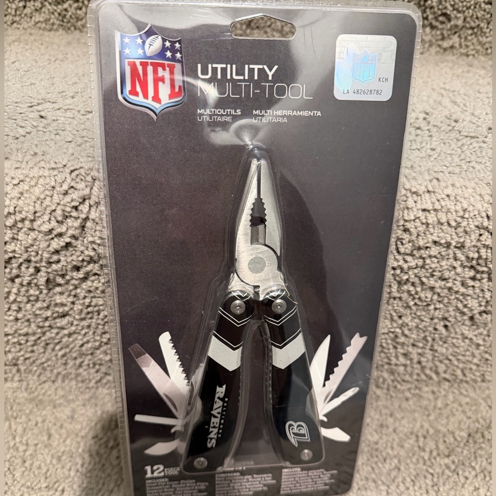 NFL Baltimore Ravens Multi-Tool with Blue and Silver Design